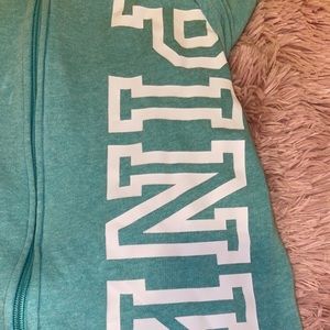 Victoria’s Secret-pink- sweat outfit blue/white